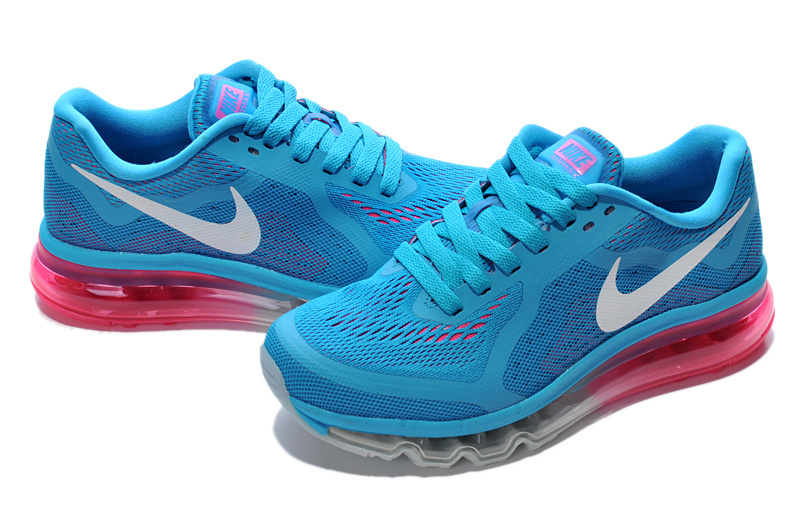 Nike Air Max 2014 Shoes Blue White Pink For Women