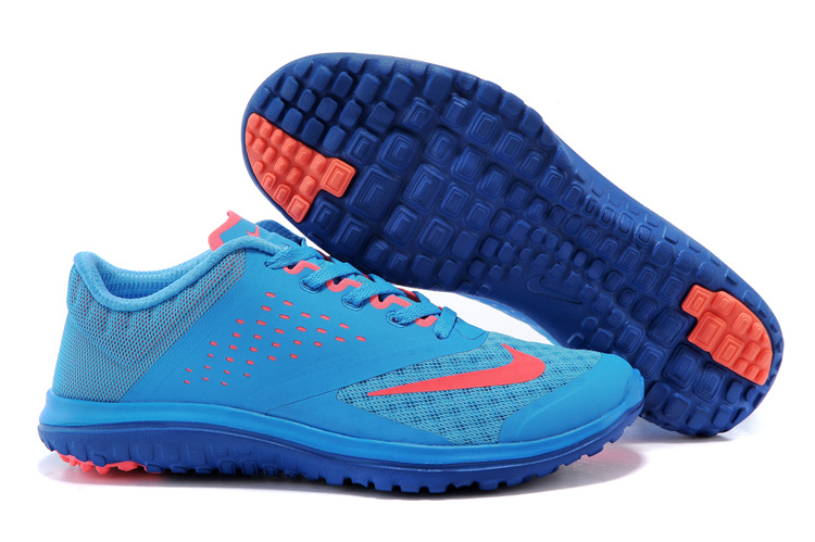 2015 Nike Free 5.0 V2 Blue Orange Running Shoes