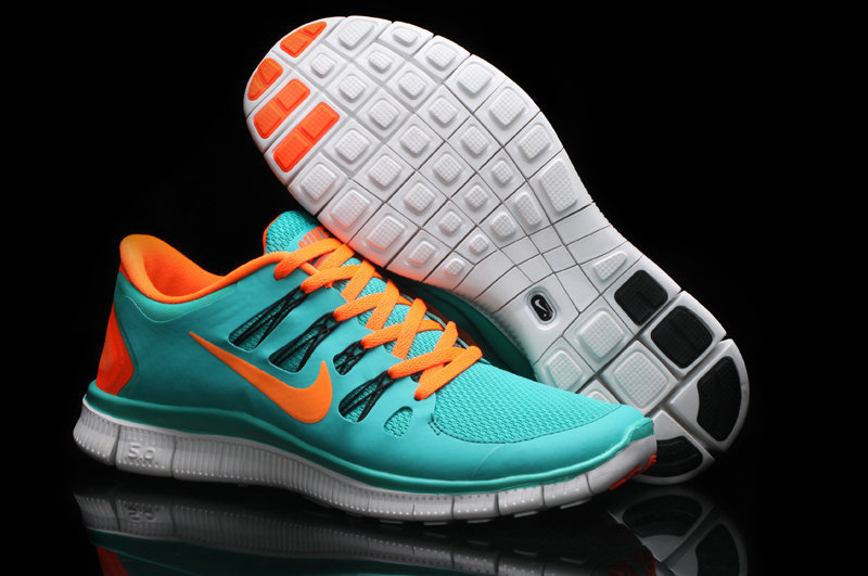 nike teal and orange shoes