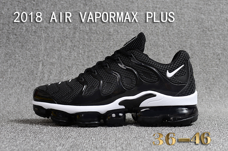 vapormax plus black and white womens