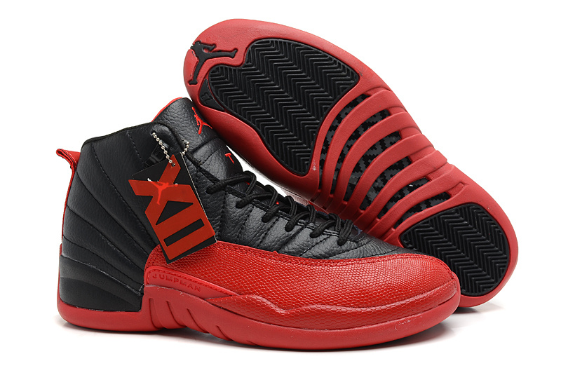 Air Jordan 12 Retro Flu Game Black Varsity Red For Sale Online