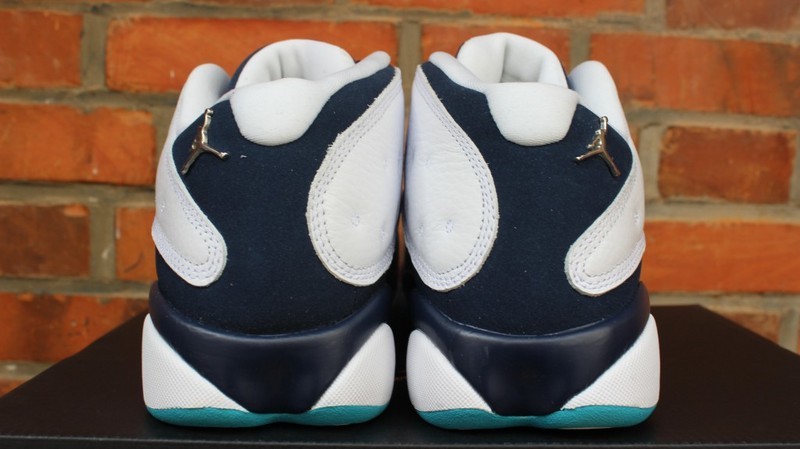 Air Jordan 13 Low Hornets White Dark Blue Shoes