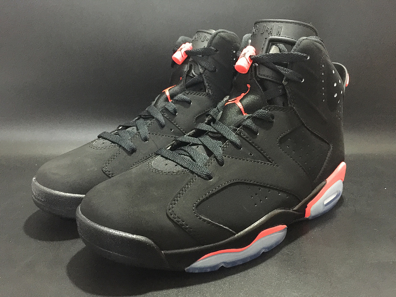 Air Jordan 6 GS Infrared Black Red Shoes