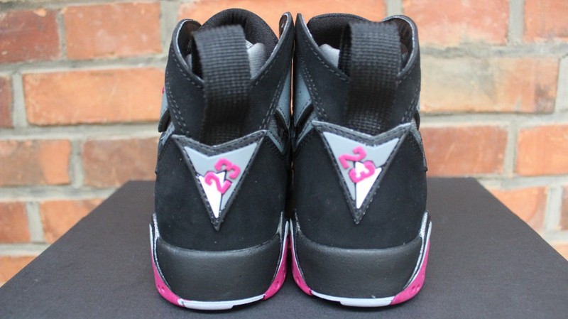 Air Jordan 7 Fuchsia Flash GS Black Red Shoes