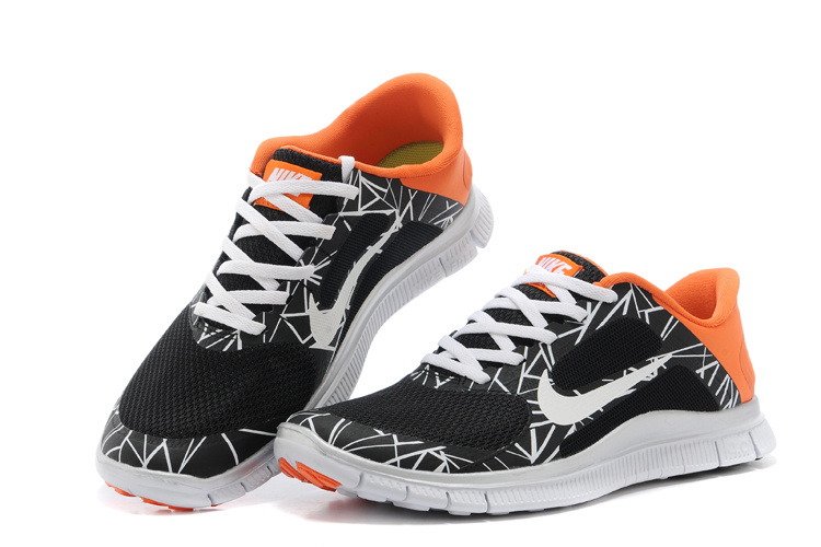 SpecialNike Free Run 4.0 V3 Coloful Black White Shoes