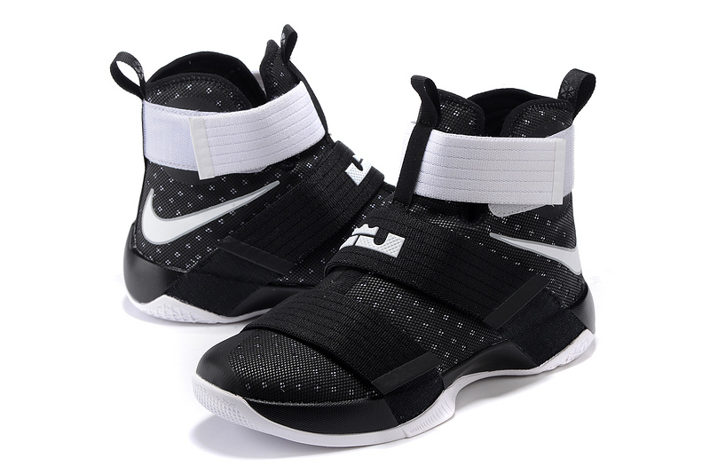 white and black lebron soldier 10 cheap 