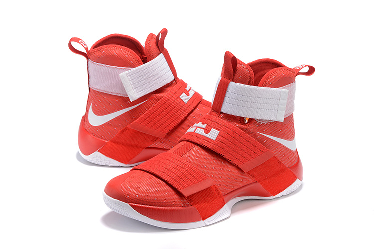 lebron james red and white shoes
