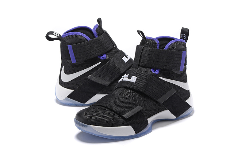 lebron soldier 10 black and blue