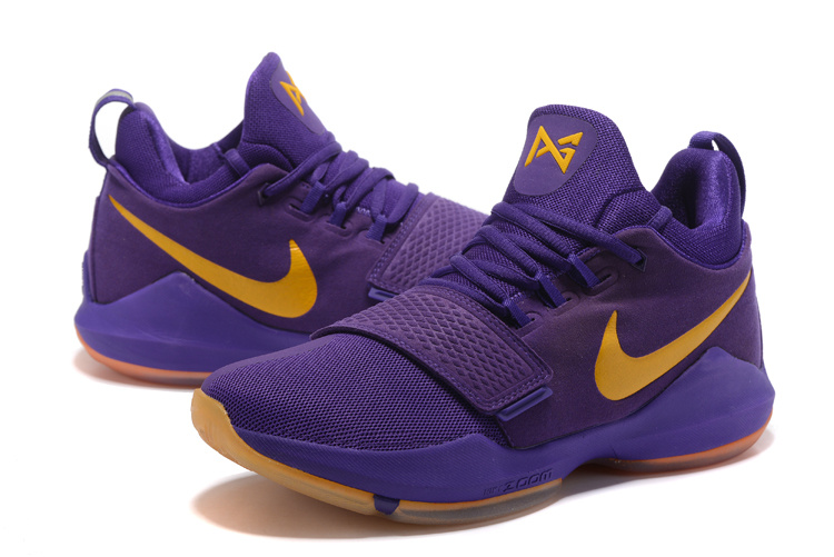 purple and yellow nike basketball shoes
