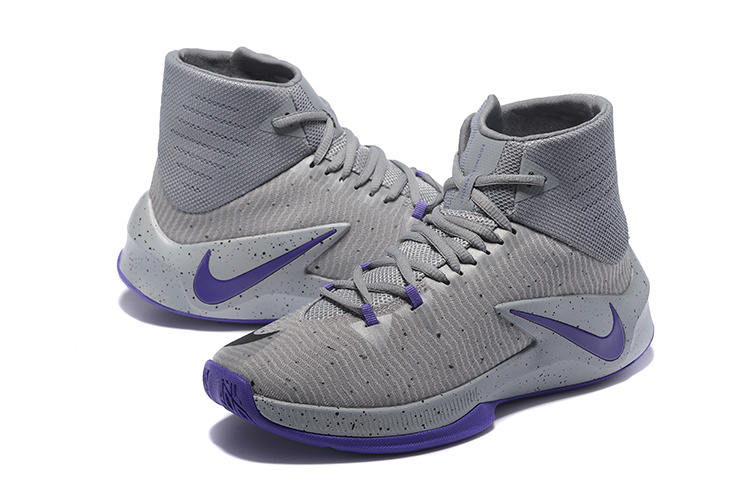 purple nike zoom basketball shoes