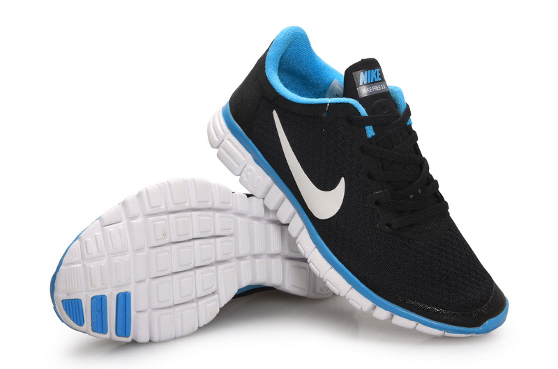 nike black and blue shoes