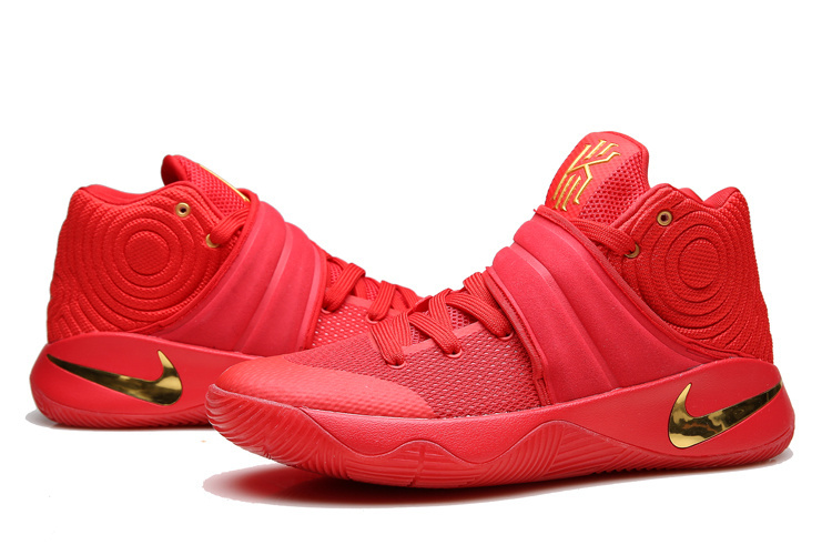 kyrie red basketball shoes