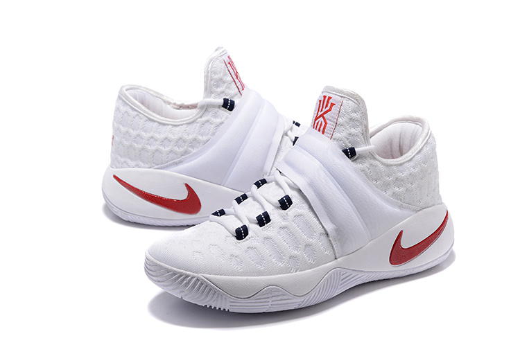 kyrie 2 white and red