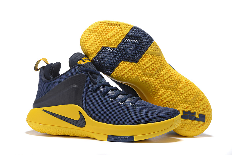 lebron shoes blue and yellow