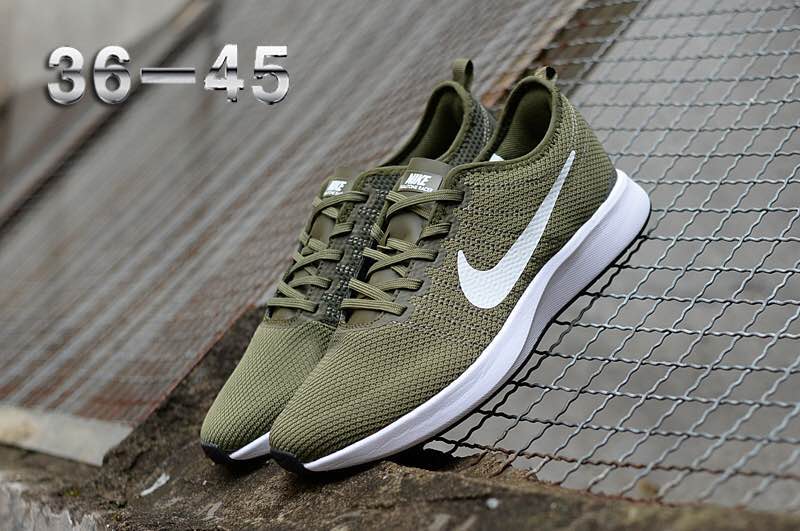 olive green nike running shoes