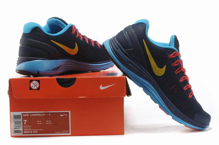 Nike 2013 Moonfall Grenadine Black Blue Red Yellow Sport Shoes