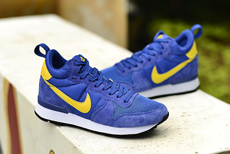 blue and yellow shoes nike