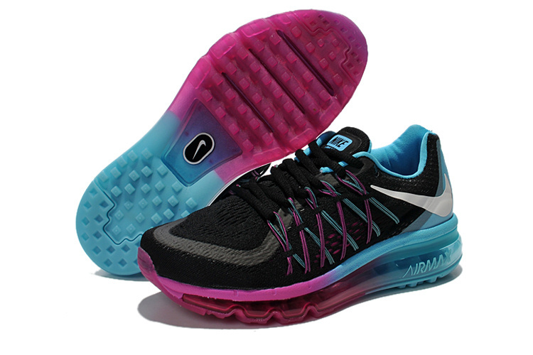 Nike Air Max 2015 Black Purple Blue Women Shoes