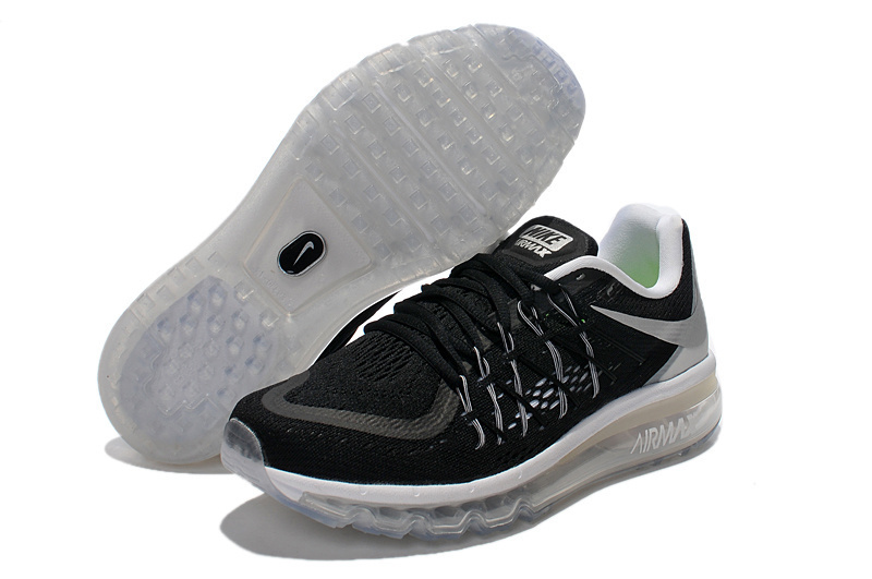 Nike Air Max 2015 Black White Women Shoes