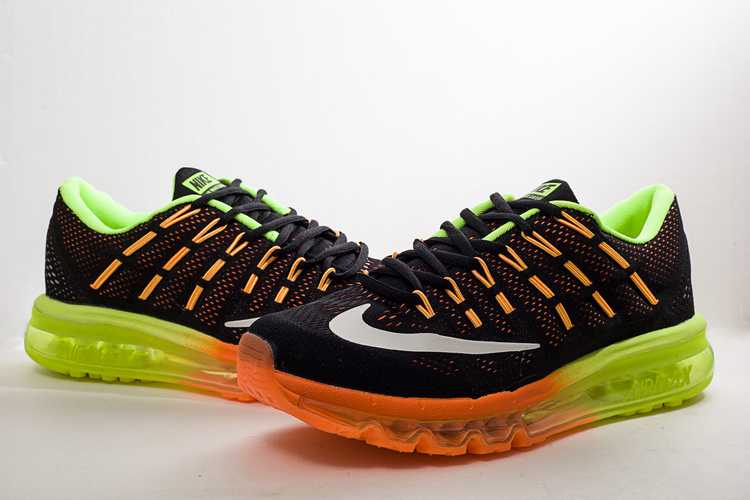 Nike Air Max 2016 Black Orange Fluorscent Shoes