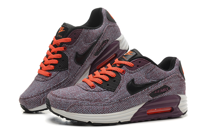 Nike Air Max Lunar 90 Grey Purple Black Shoes