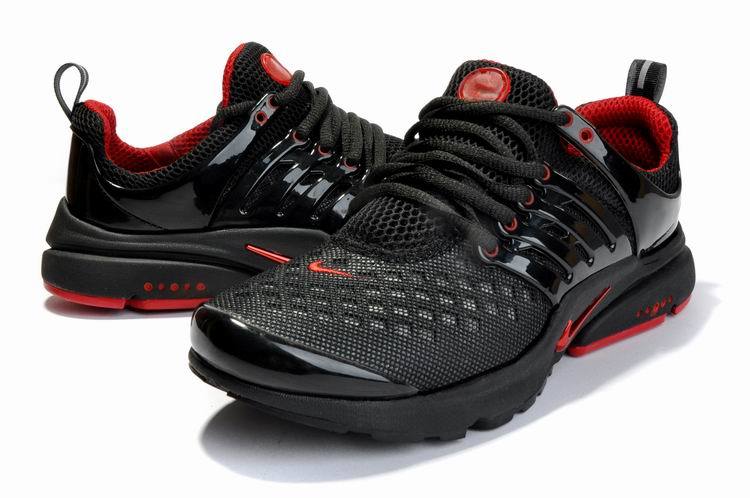 New Nike Air Presto 2 Carve Black Red Sport Shoes With Big Holes