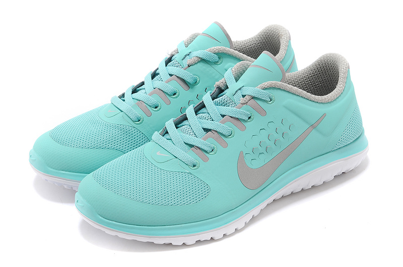 Nike FS Lite Run Shoes Baby Blue Grey For Women