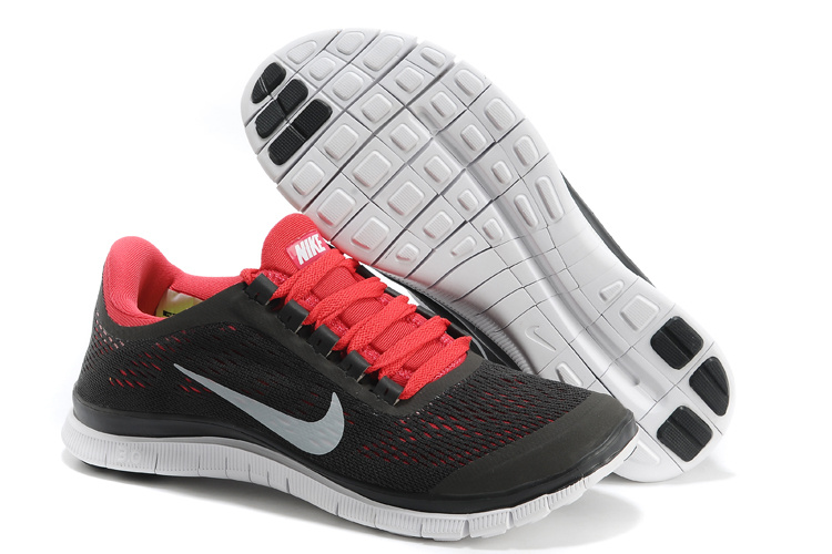 Nike Free 3.0 V5 Black Red White Running Shoes