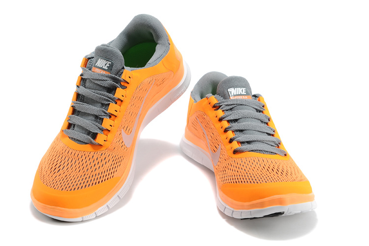 Nike Free 3.0 V5 Orange Grey White Running Shoes