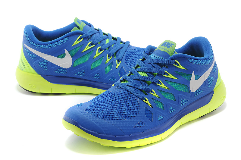 World-Up Nike Free 5.0 Blue Green Shoes