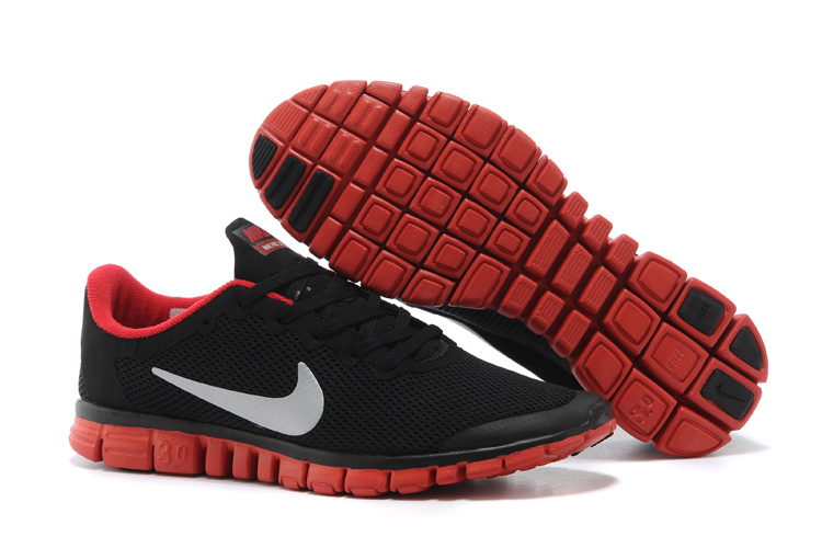 Nike Free Run.3.0 Boutique Black Red Women's Sport Shoes