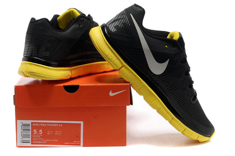 Nike Free 3.0 Trainer Black Yellow Shoes