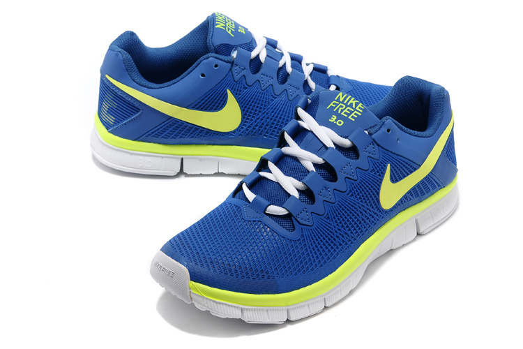 Nike Free 3.0 Trainer Blue Yellow Shoes