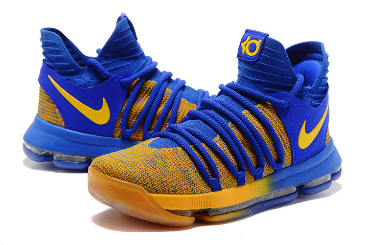 kd shoes blue and yellow Kevin Durant 