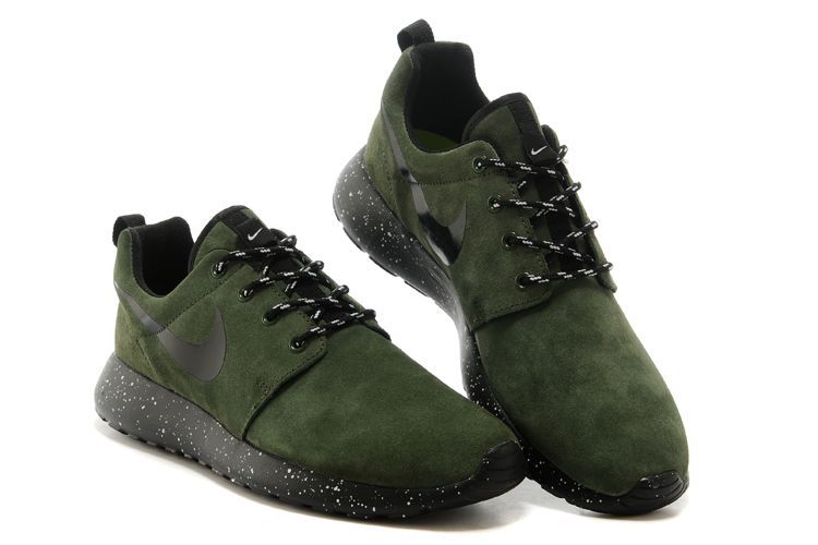 Nike Roshe Run Army Green Running Shoes