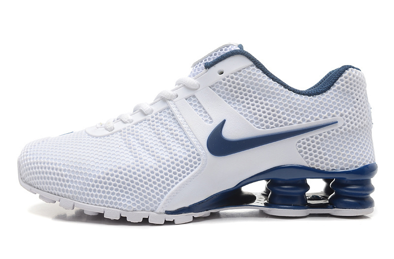 Nike Shox Current Mesh White Blue Shoes