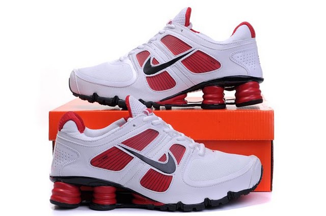 Nike Shox Turbo Shoes White Red Black