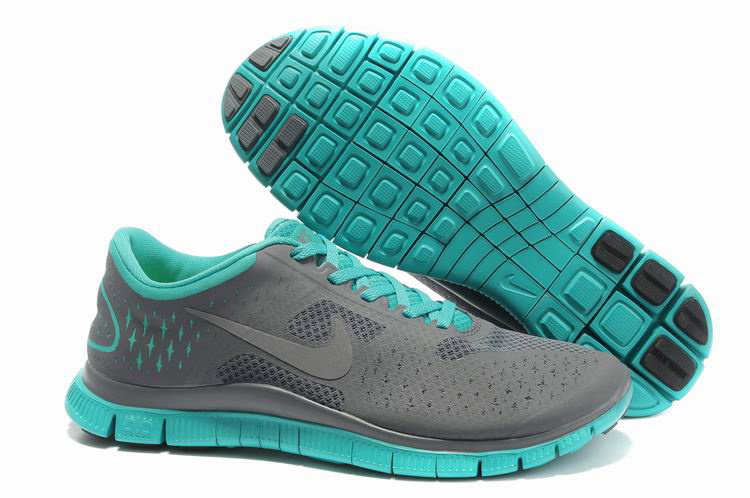 Sky Blue Nikes Free 4.0 V2 Running Shoes