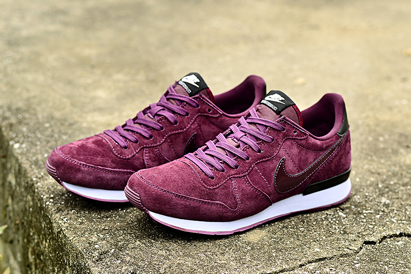 Women Nike 2015 Archive Wine Red Shoes