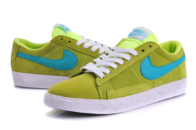 Women Nike Blazer Low Light Green Shoes