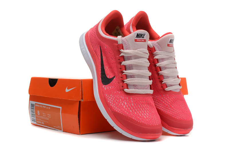 Women Nike Free 3.0 V5 Red Pink Running Shoes